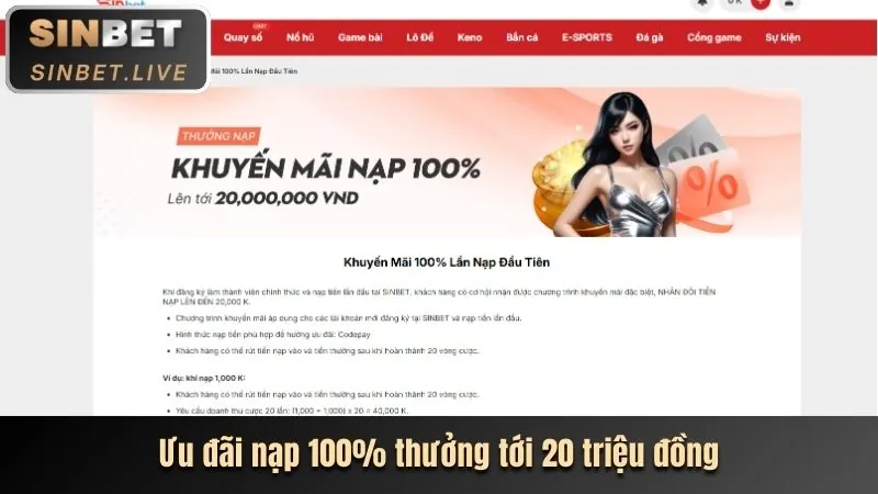 Thưởng chào mừng 78bet Casino